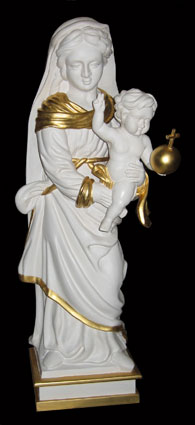 Vierge  l'enfant, copie d'une statue XVIIIme sicle
