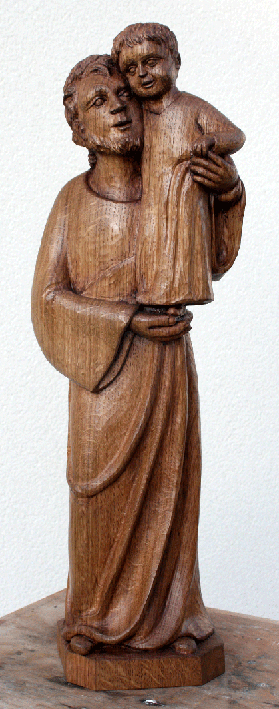 Saint Joseph en ch�ne cir�