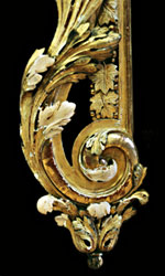 Restitution des parties manquantes sur ce trumeau Louis XVI